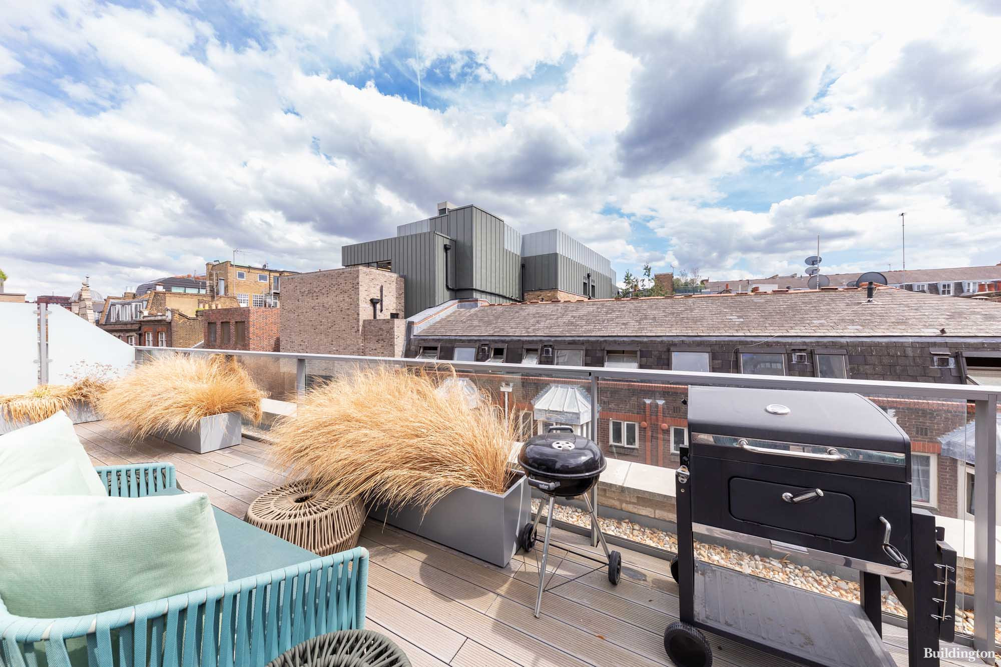 The magnificent duplex 1,574 sq ft penthouse apartment in Soho’s alluring Watch House development is available to rent, furnished, for £3,250 per week via DEXTERS.
