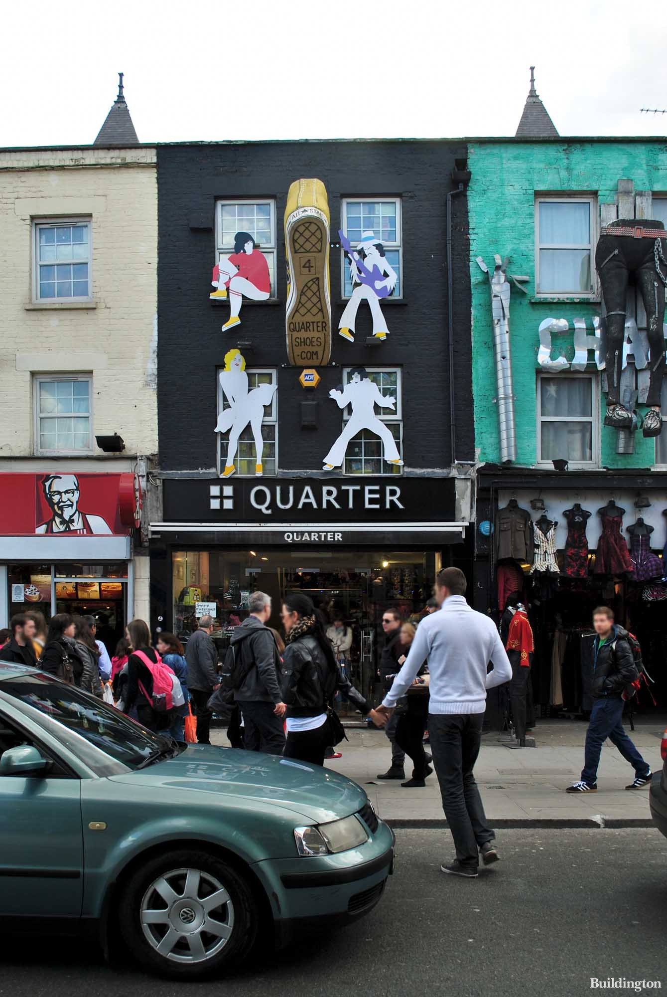 Quarter shoe shop at 241 Camden High Street in May 2012