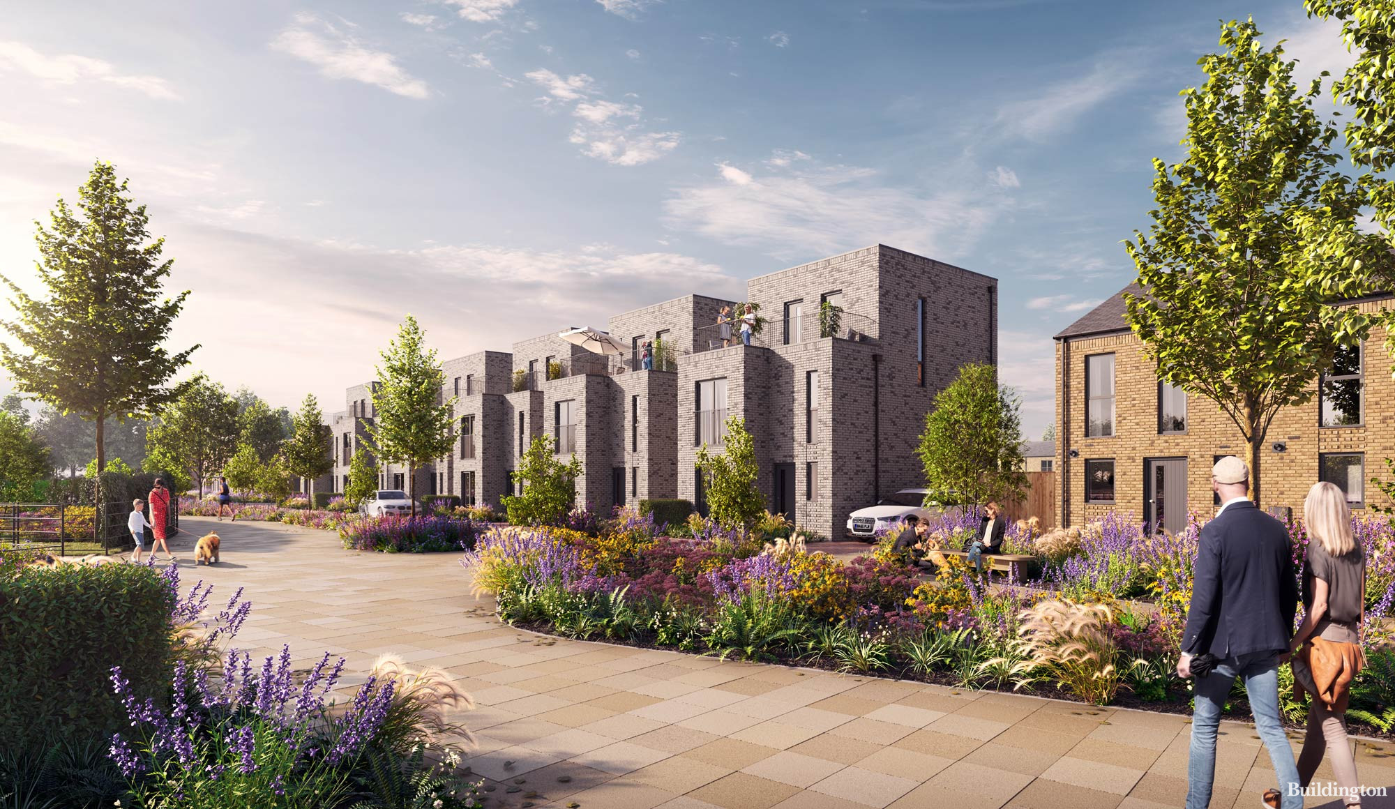CGI of Castle Irwell Homes development in Salford, Greater Manchester M6