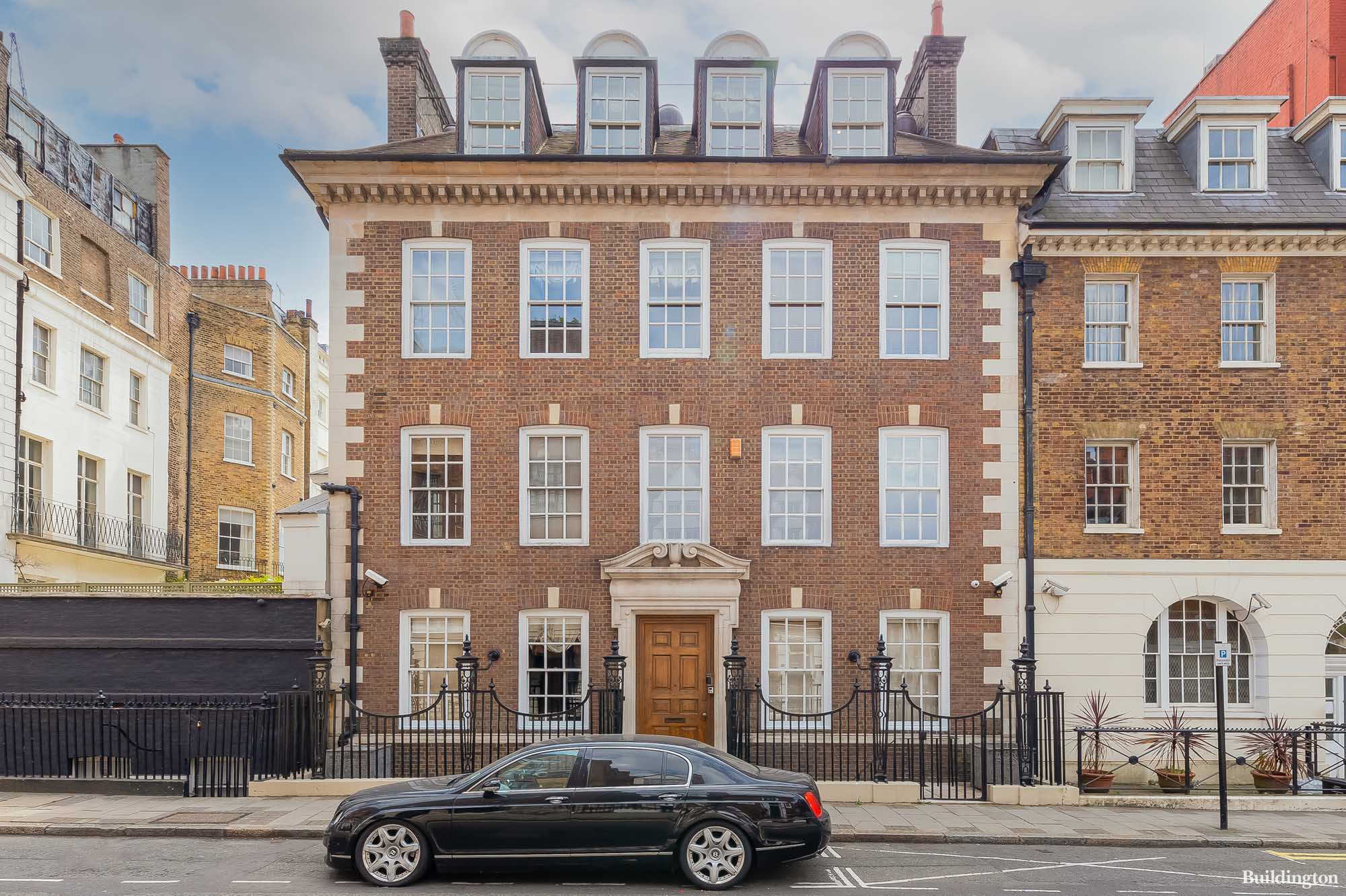 28 South Street front elevation in Mayfair, London W1.