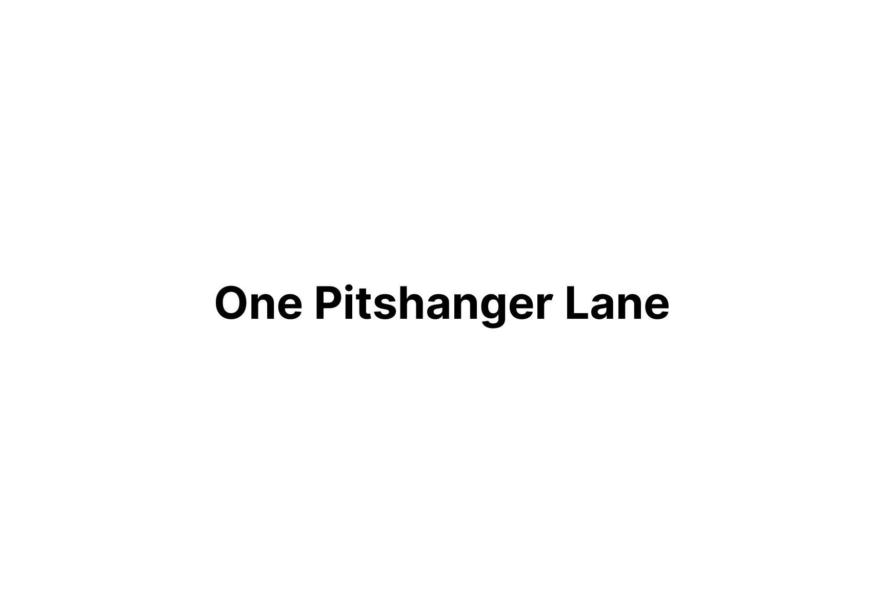 One Pitshanger Lane