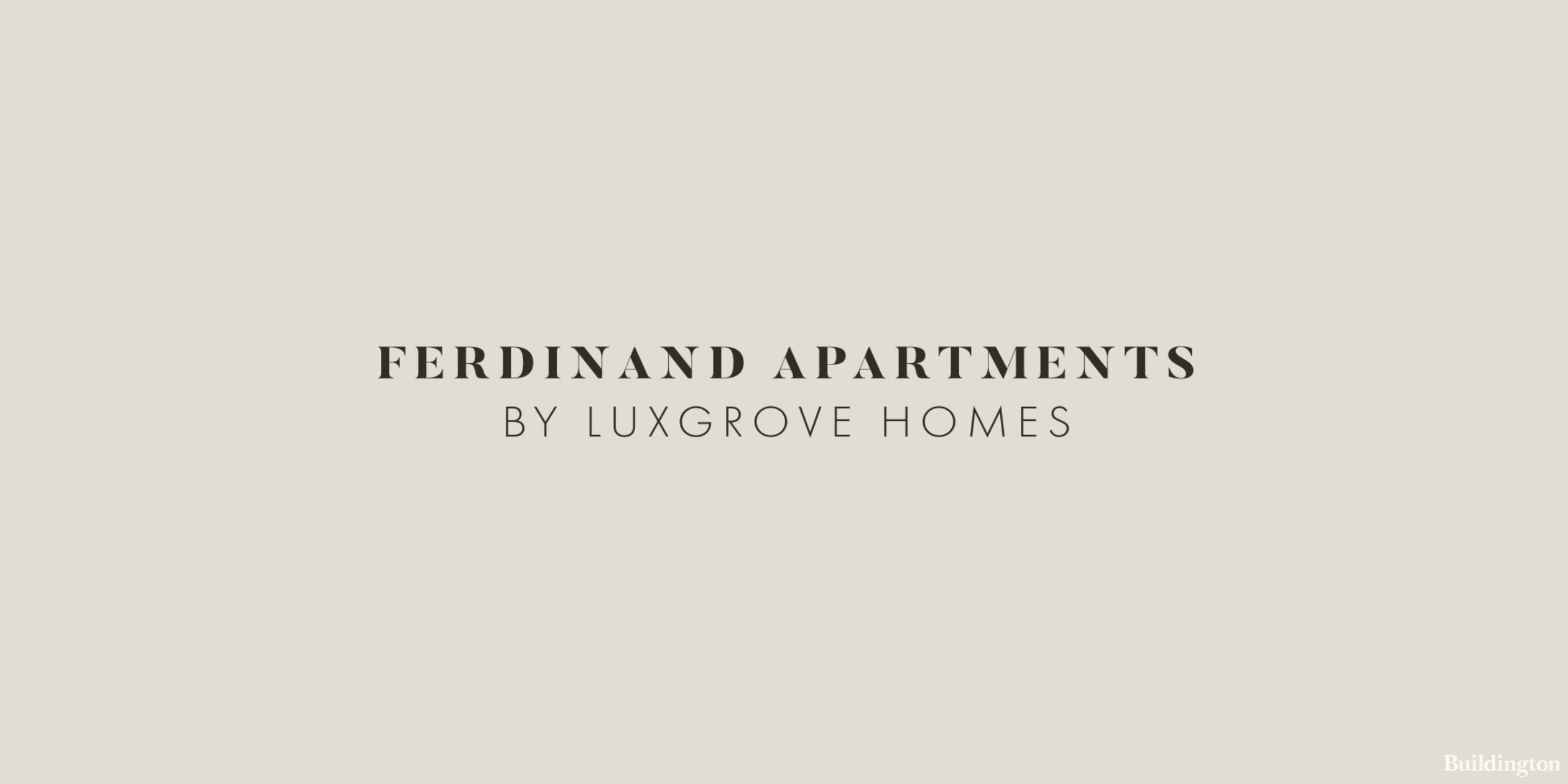Ferdinand Apartments development logo cover. The logo and website design designed by Ademchic