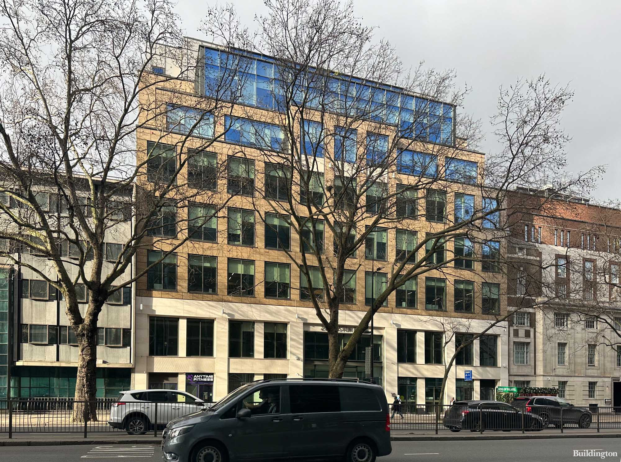 TOG Euston Road office building designed by Tatte Hindle at 210 Euston Road in London NW1.