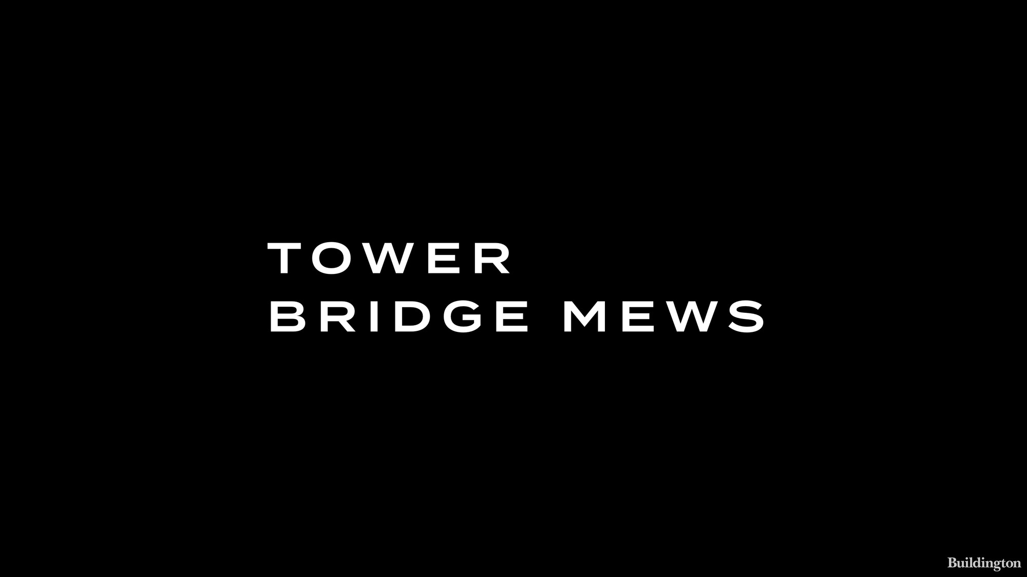 Tower Bridge Mews development in Southwark, London SE1.