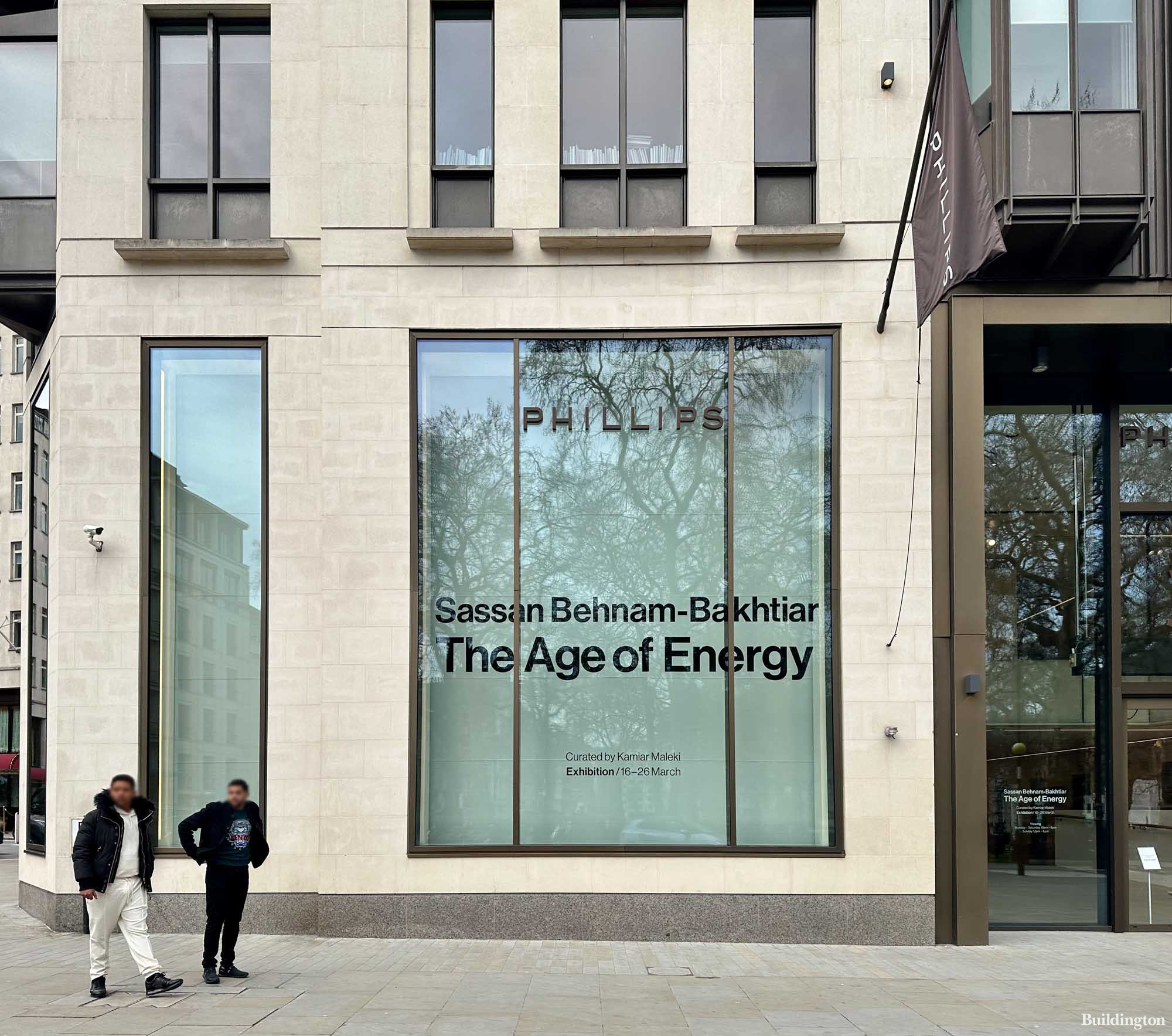 The Age of Energy by Sassam Benham-Baktiar in Phillips auction house at 30 Berkeley Square building in Mayfair, London W1.