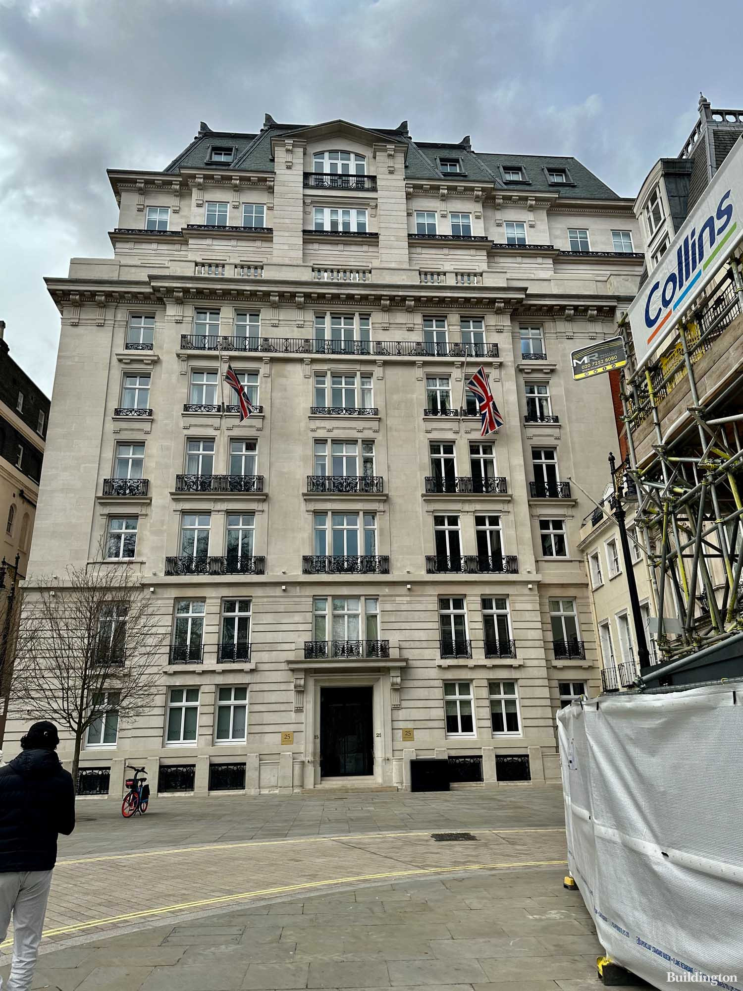 25 Berkeley Square building exterior in Mayfair, London W1