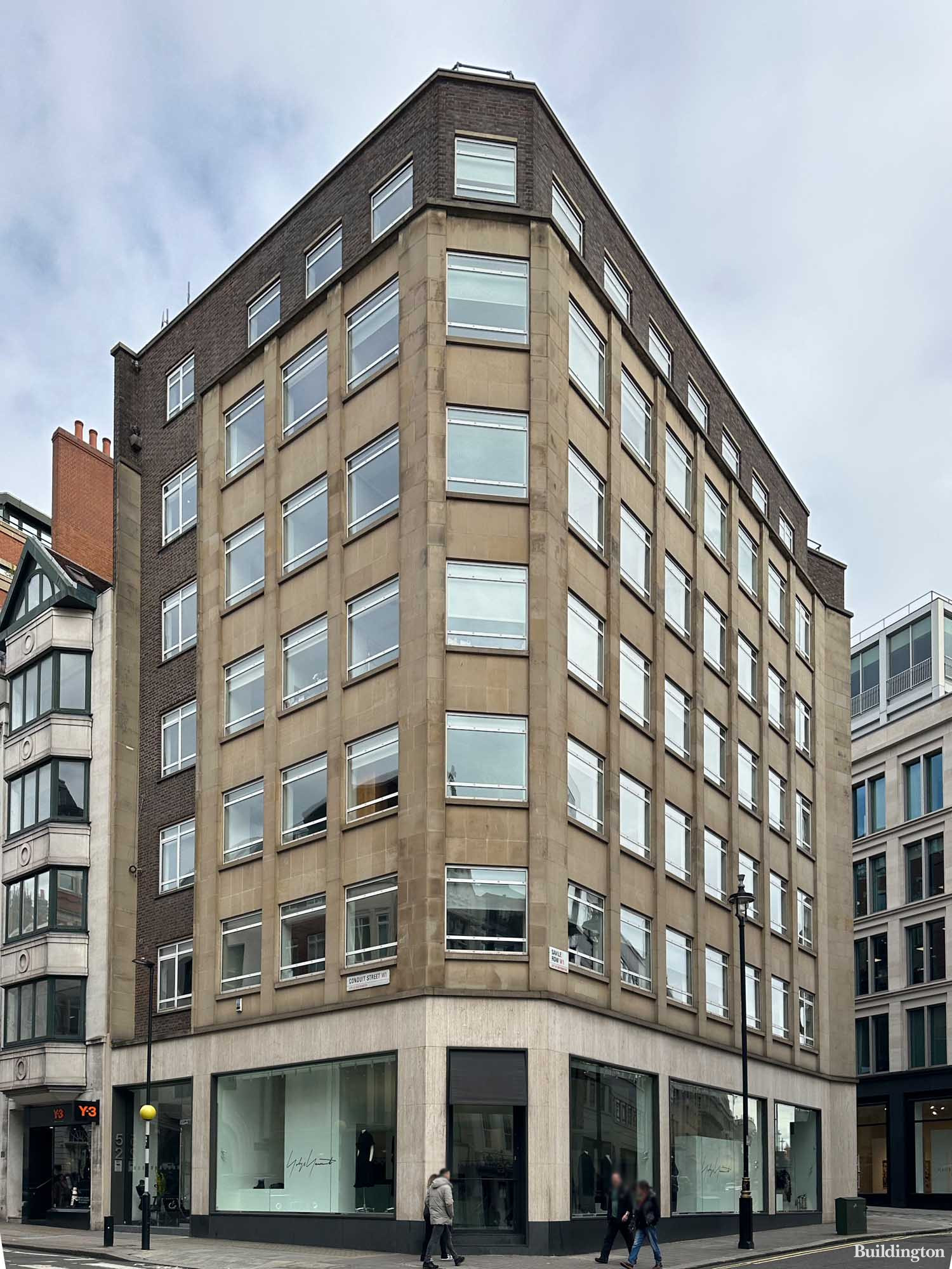 52 Conduit Street and Savile Row corner building in Mayfair, London W1