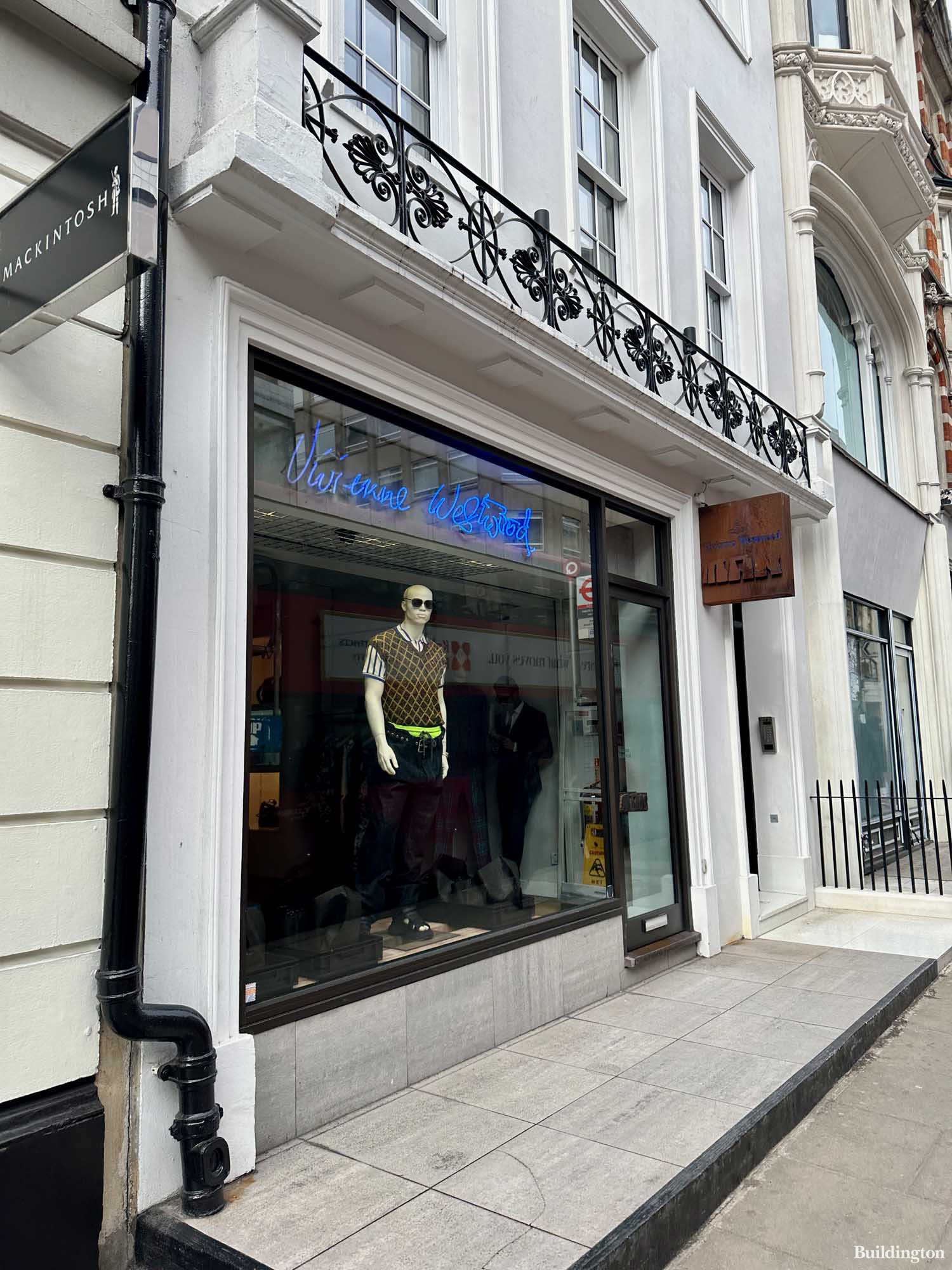 Vivienne Westwood store at 18 Conduit Street in Mayfair, London W1.