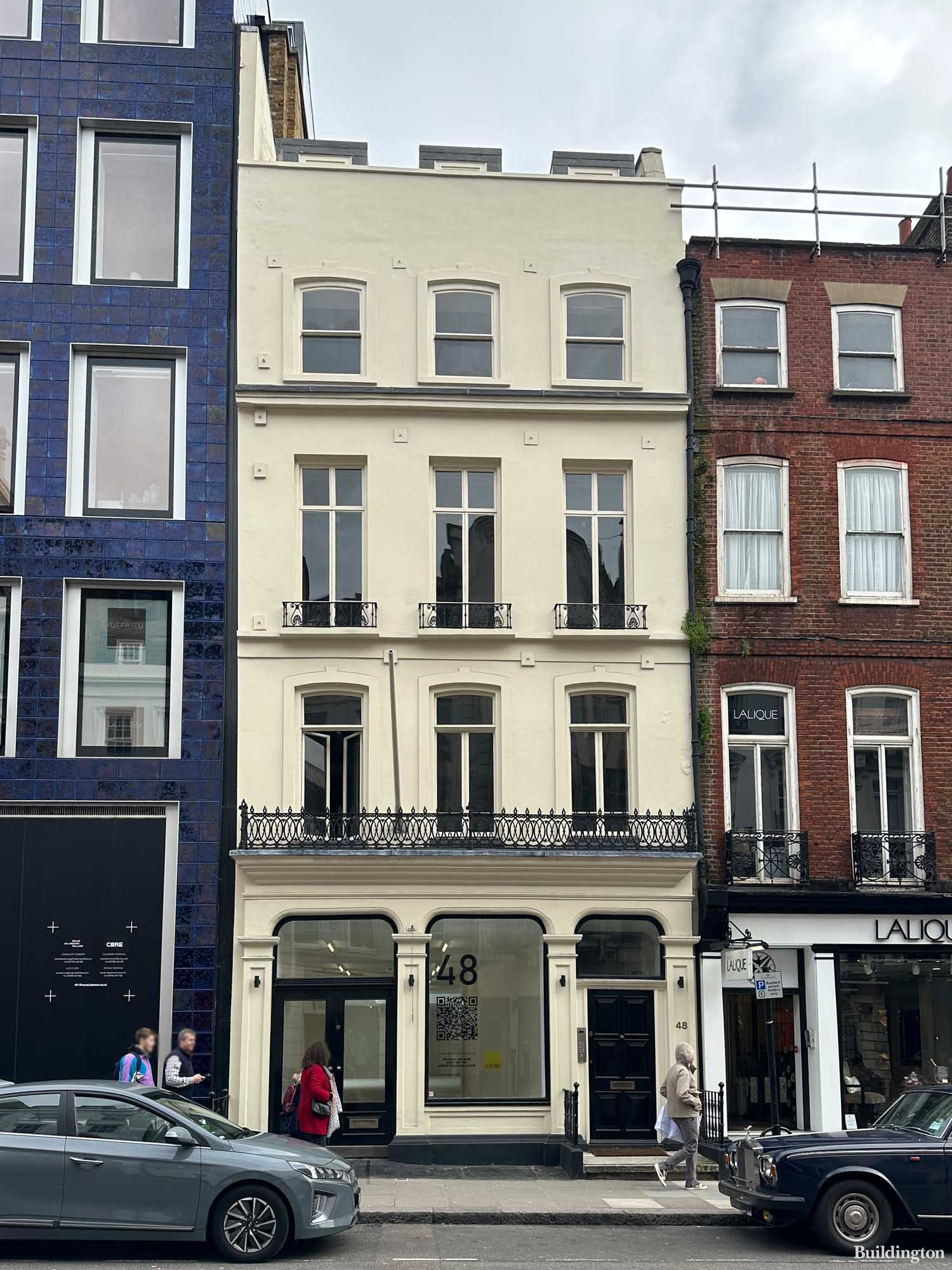 48 Conduit Street building is offered for rent by Savills in Mayfair, London W1.