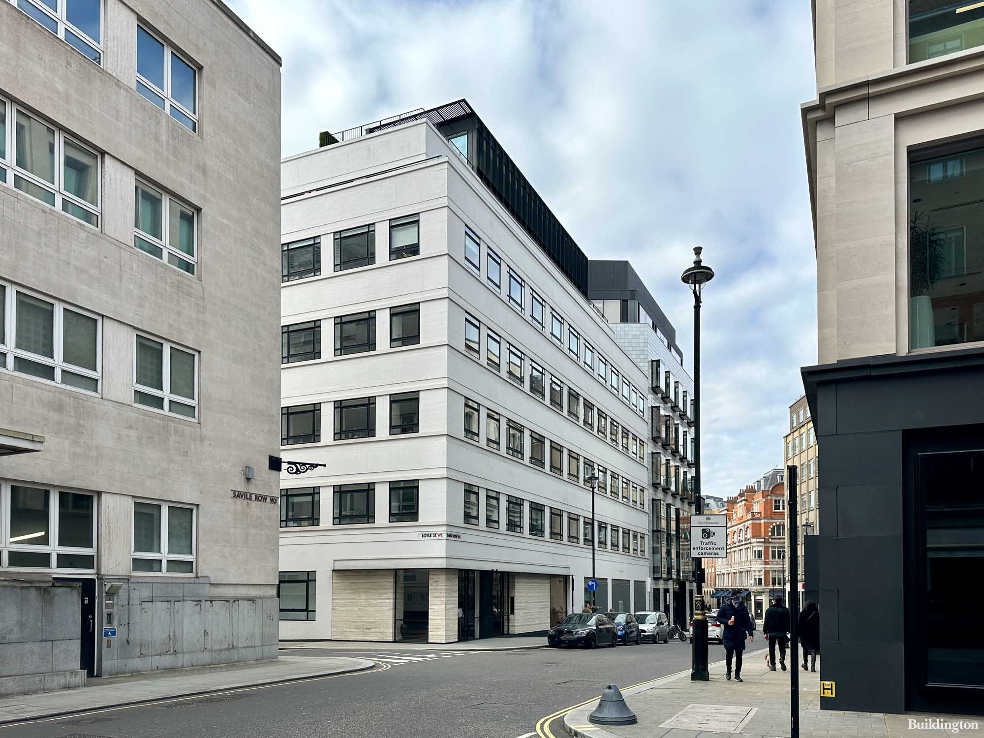 25 Savile Row building in Mayfair, London W1.