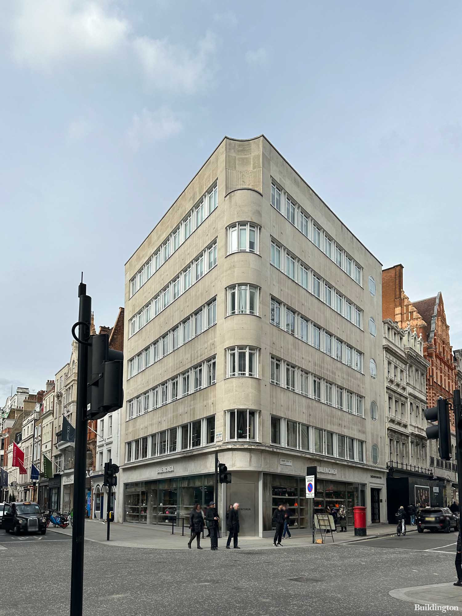24-25 New Bond Street on the corner of Conduit Street in Mayfair, London W1.