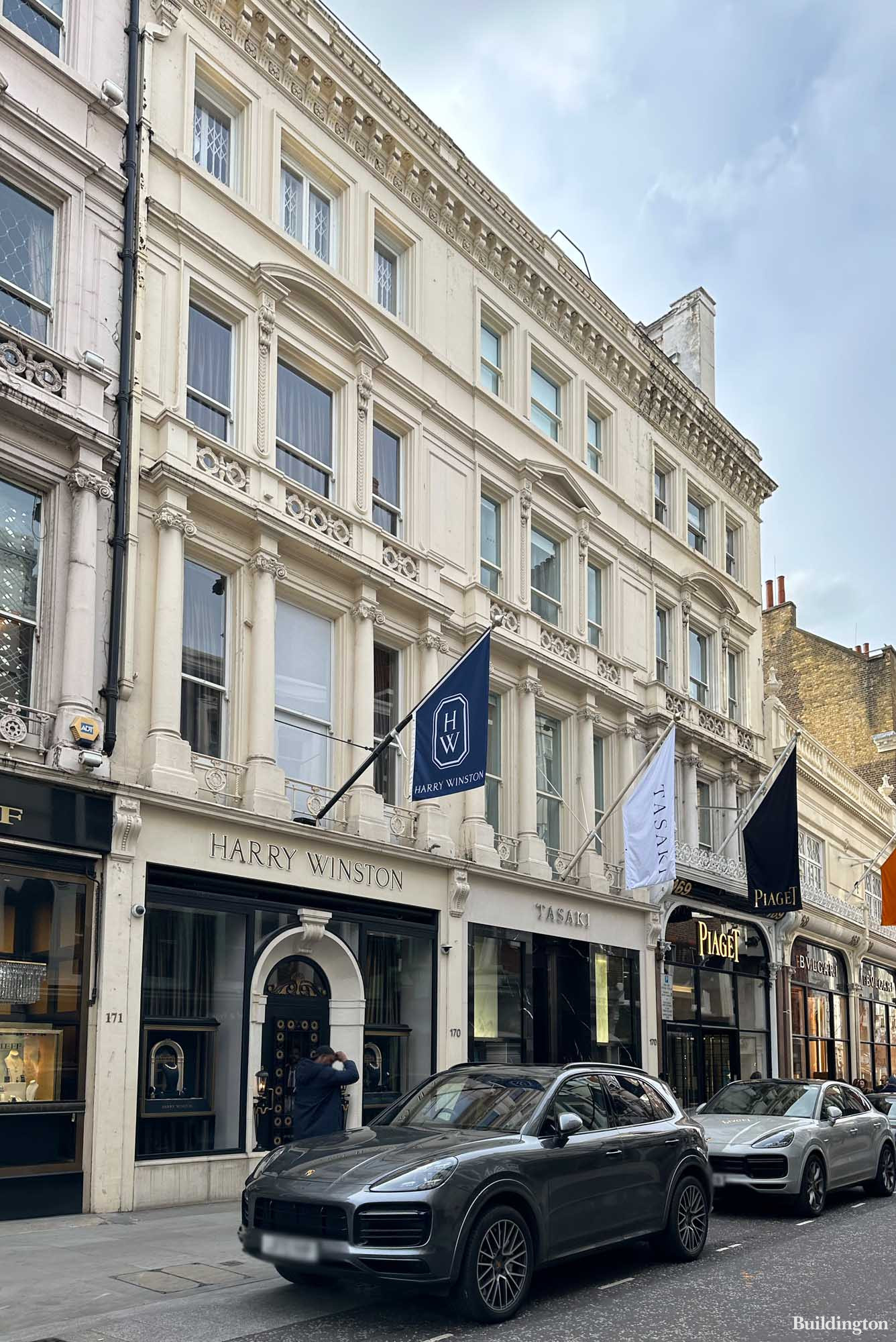 Harry Winston store at 171 New Bond Street in Mayfair, London W1.