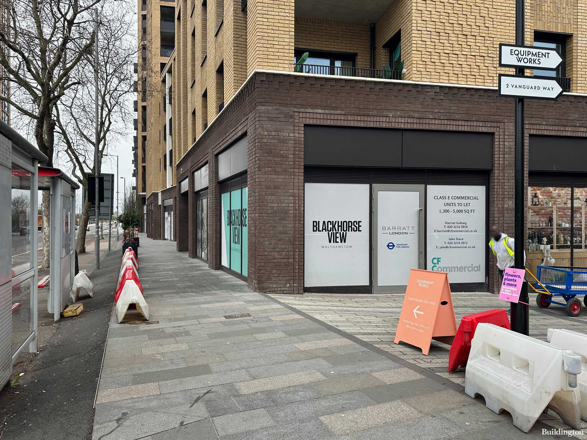 Blackhorse View development by Barratt London with commercial space on the ground floor in Walthamstow, London E17.