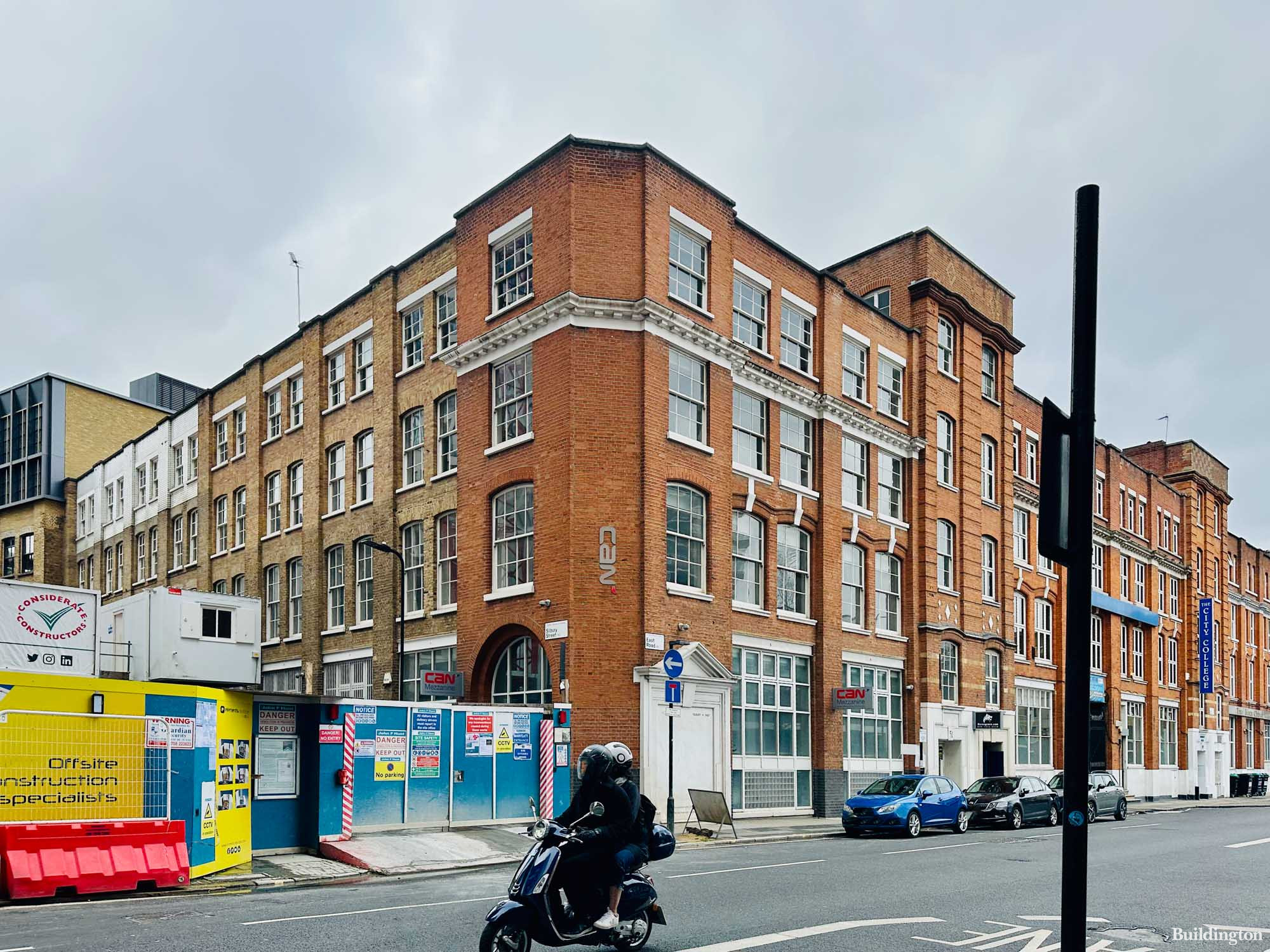 Silbury + East development buildings on East Road, London N1.