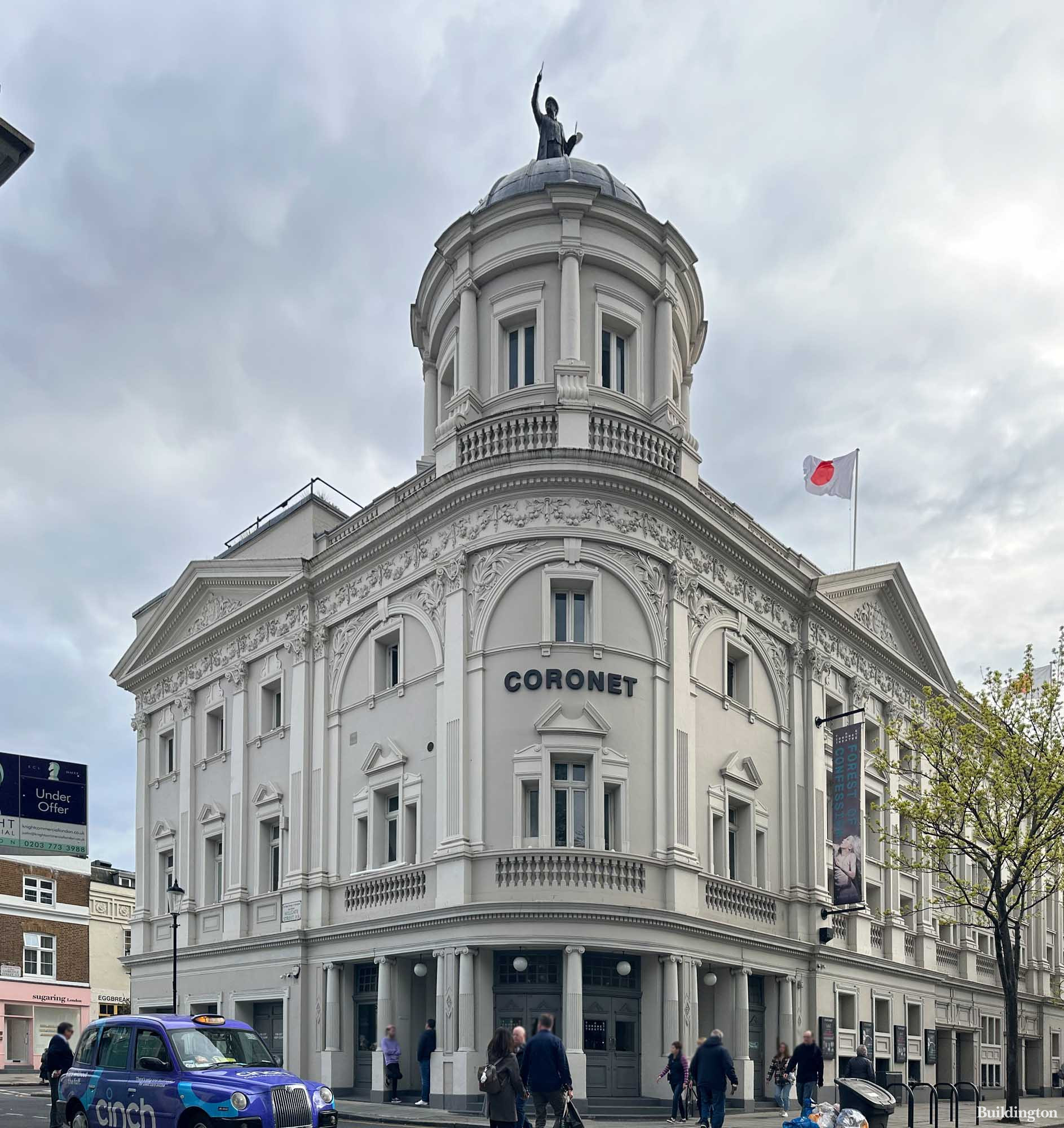 Coronet Cinema - The Coronet Theatre building in Notting Hill Gate, London W11.