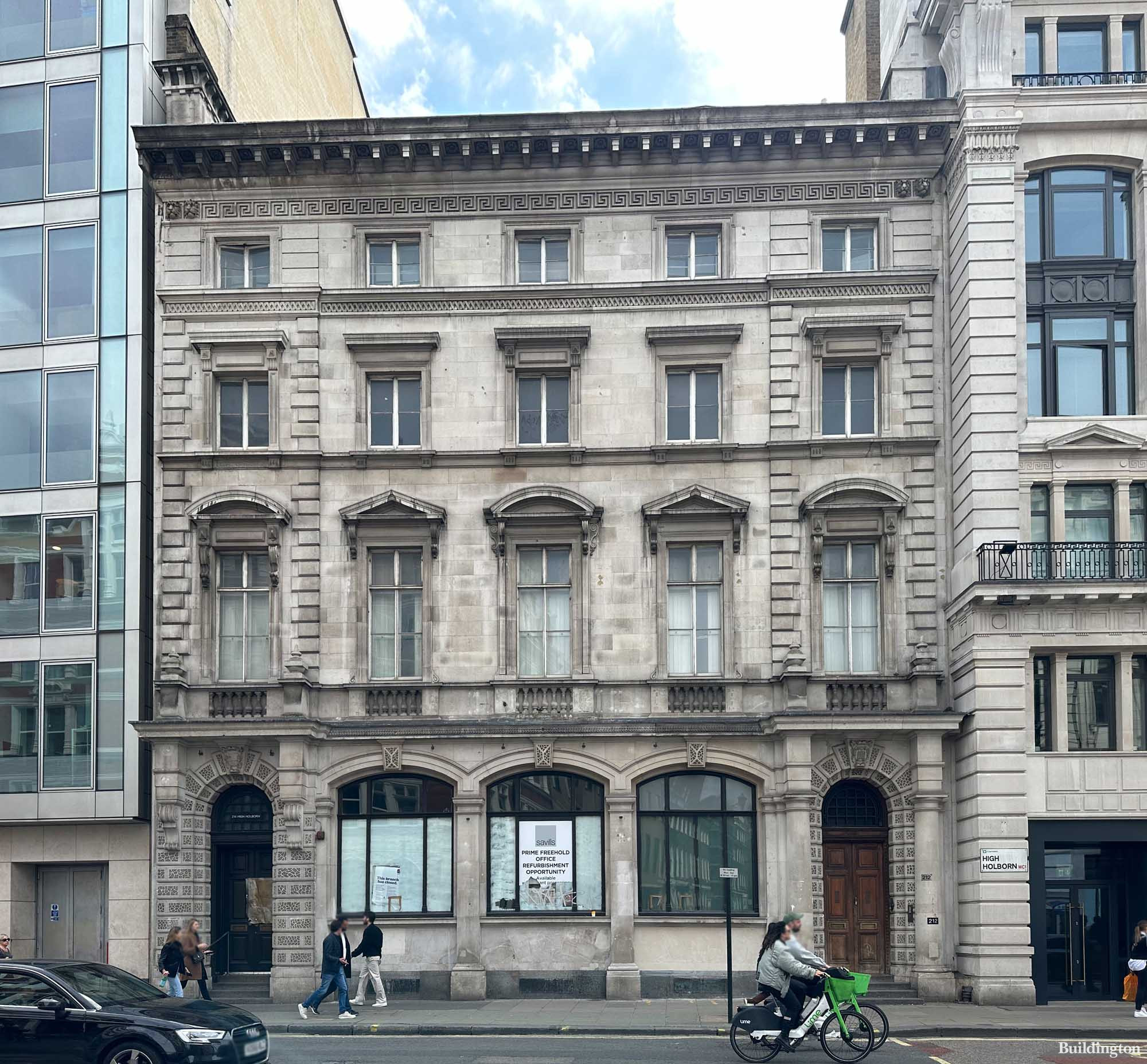 212-214 High Holborn - prime freehold office refurbishment opportunity was available through Savills.