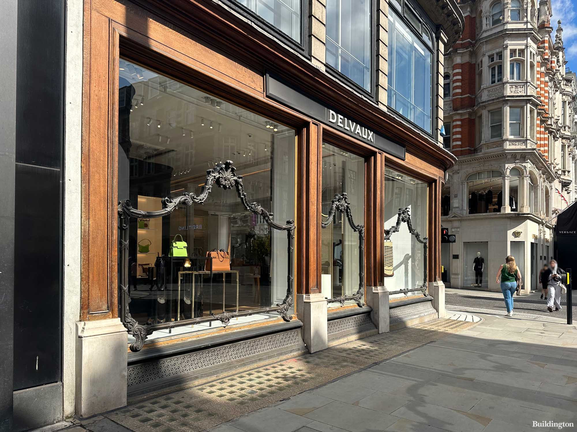 Delvaux store at 47-48 New Bond Street building in Mayfair, London W1
