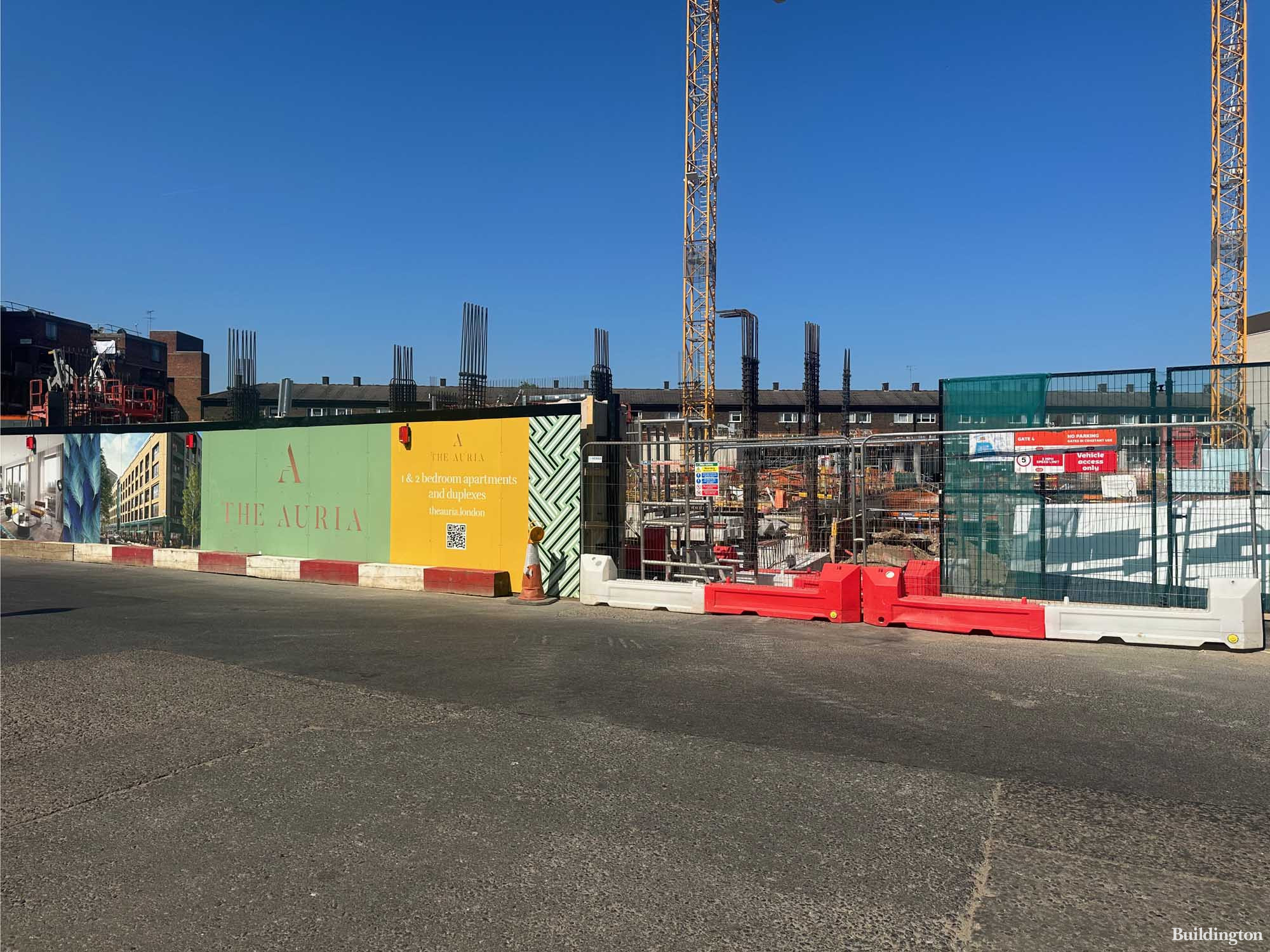 The Auria development site on Portobello Road, London W11, in June 2023