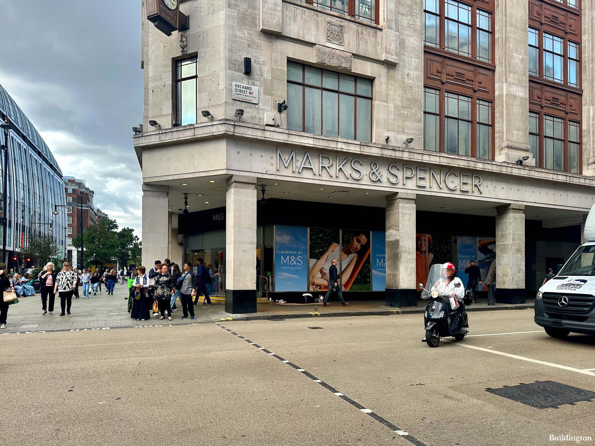 Marks & Spencer at 458 Oxford Street in London W1.