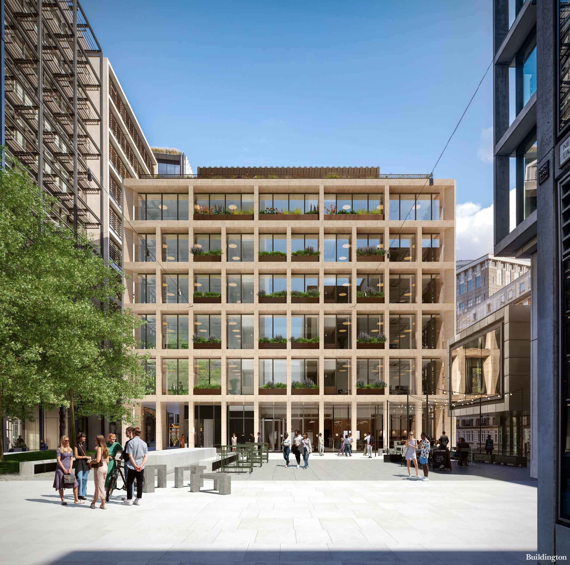 CGI of 3 New Street Square building in London EC4