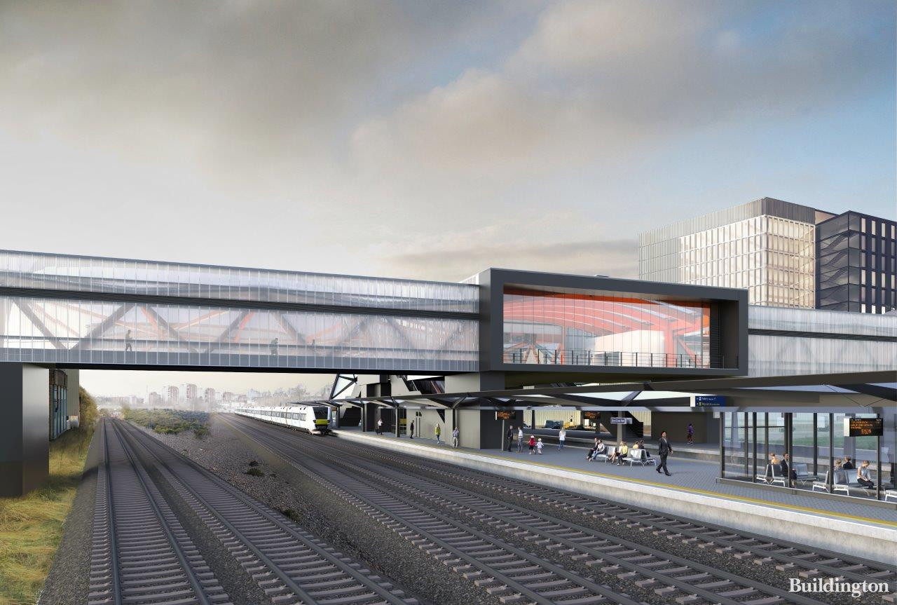 CGI of Brent Cross West Station