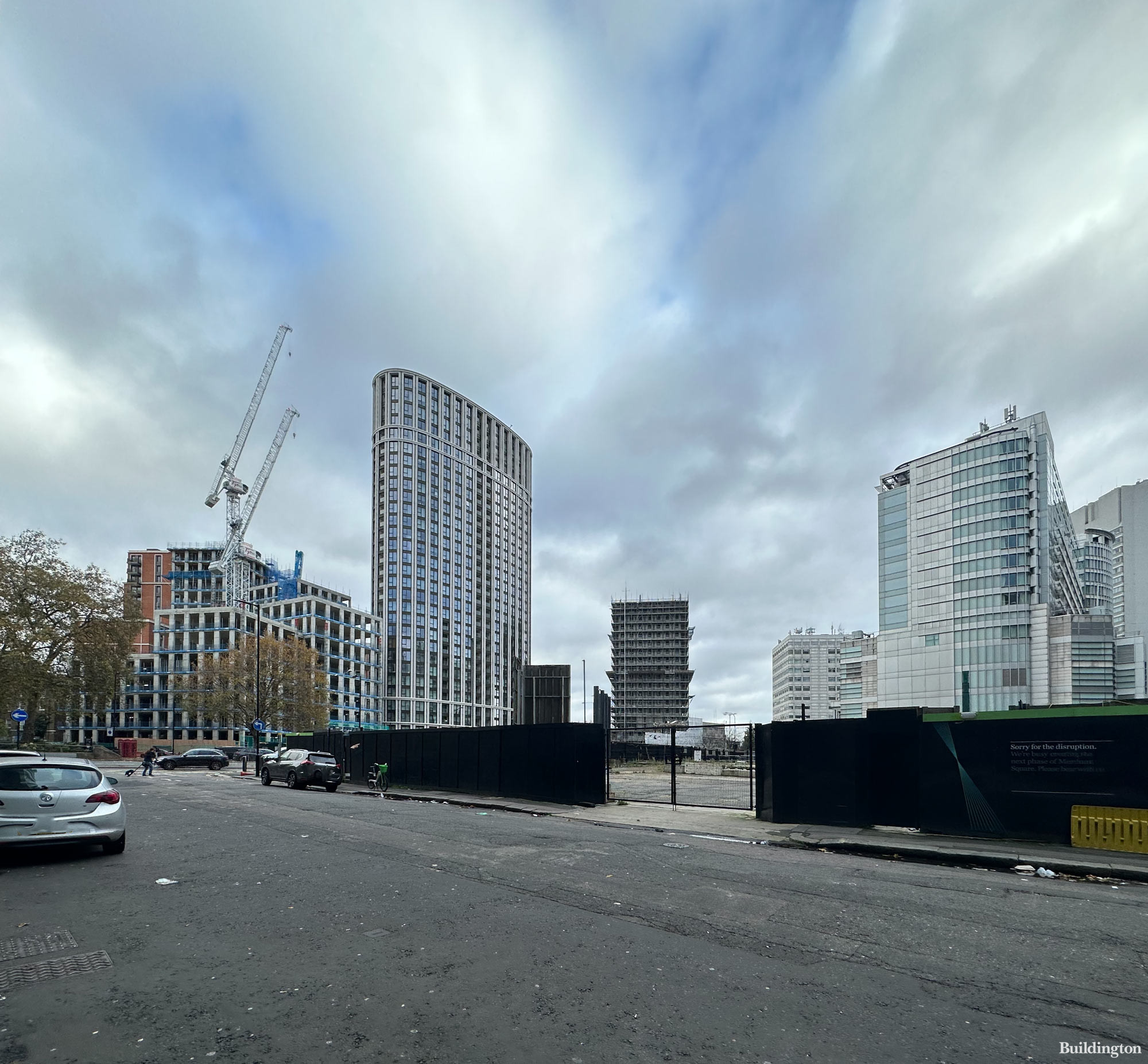 1 Merchant Square site in Paddington Basin in November 2023