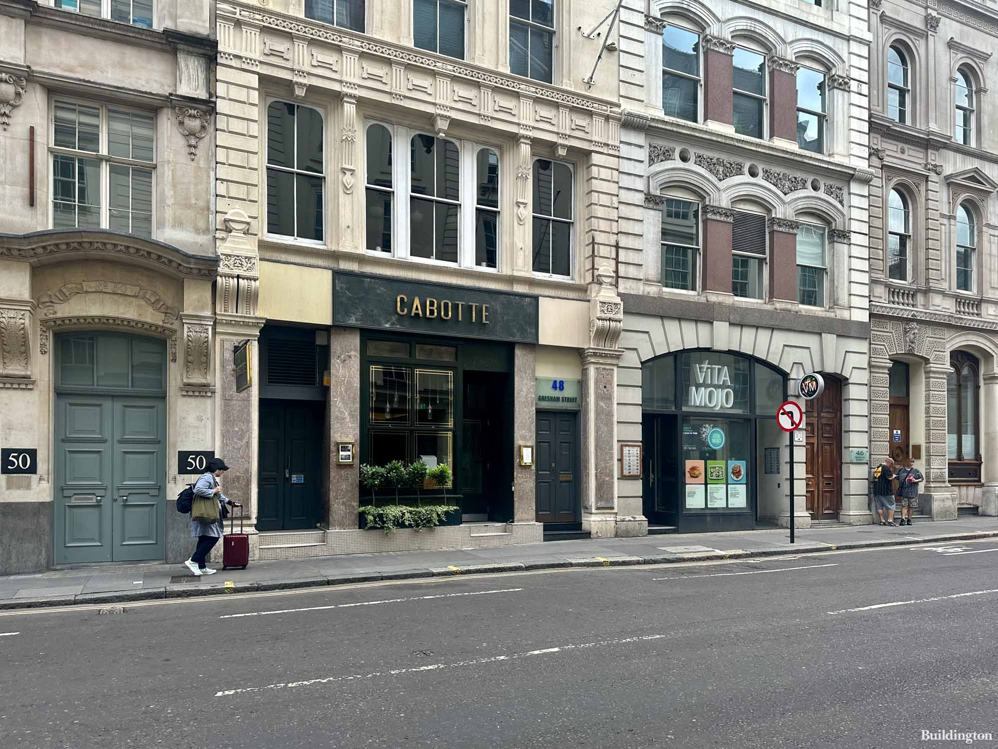Cabotte at 48 Gresham Street building in the City of London EC2