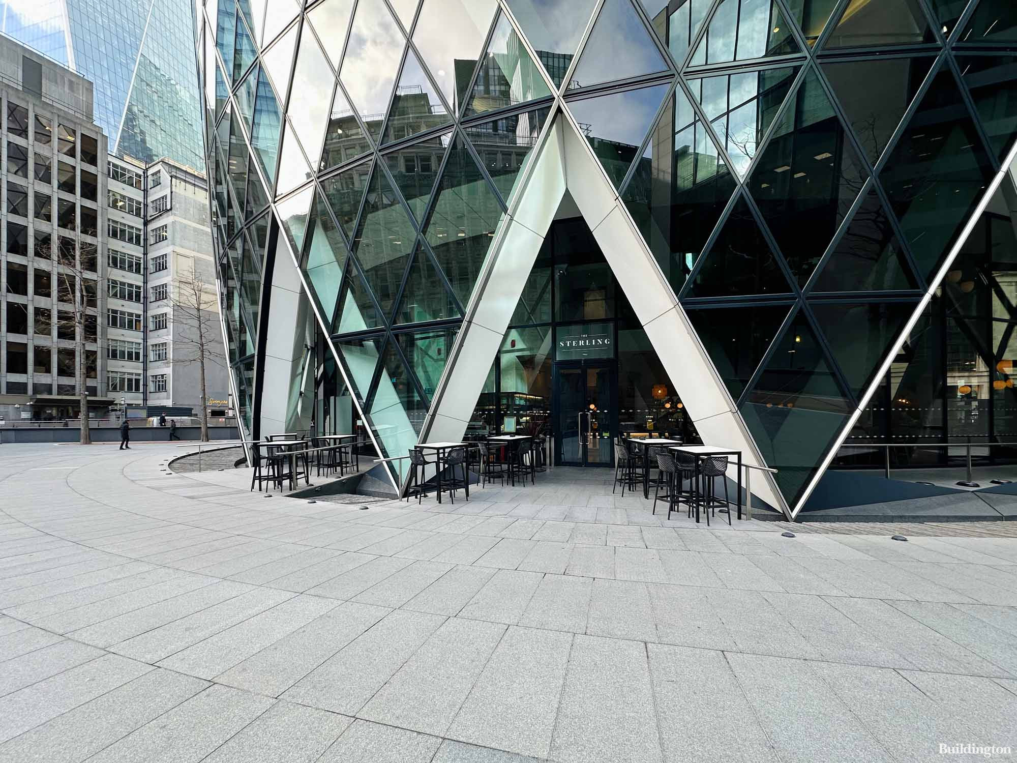 The Sterling at 30 St Mary Axe in the City of London EC3