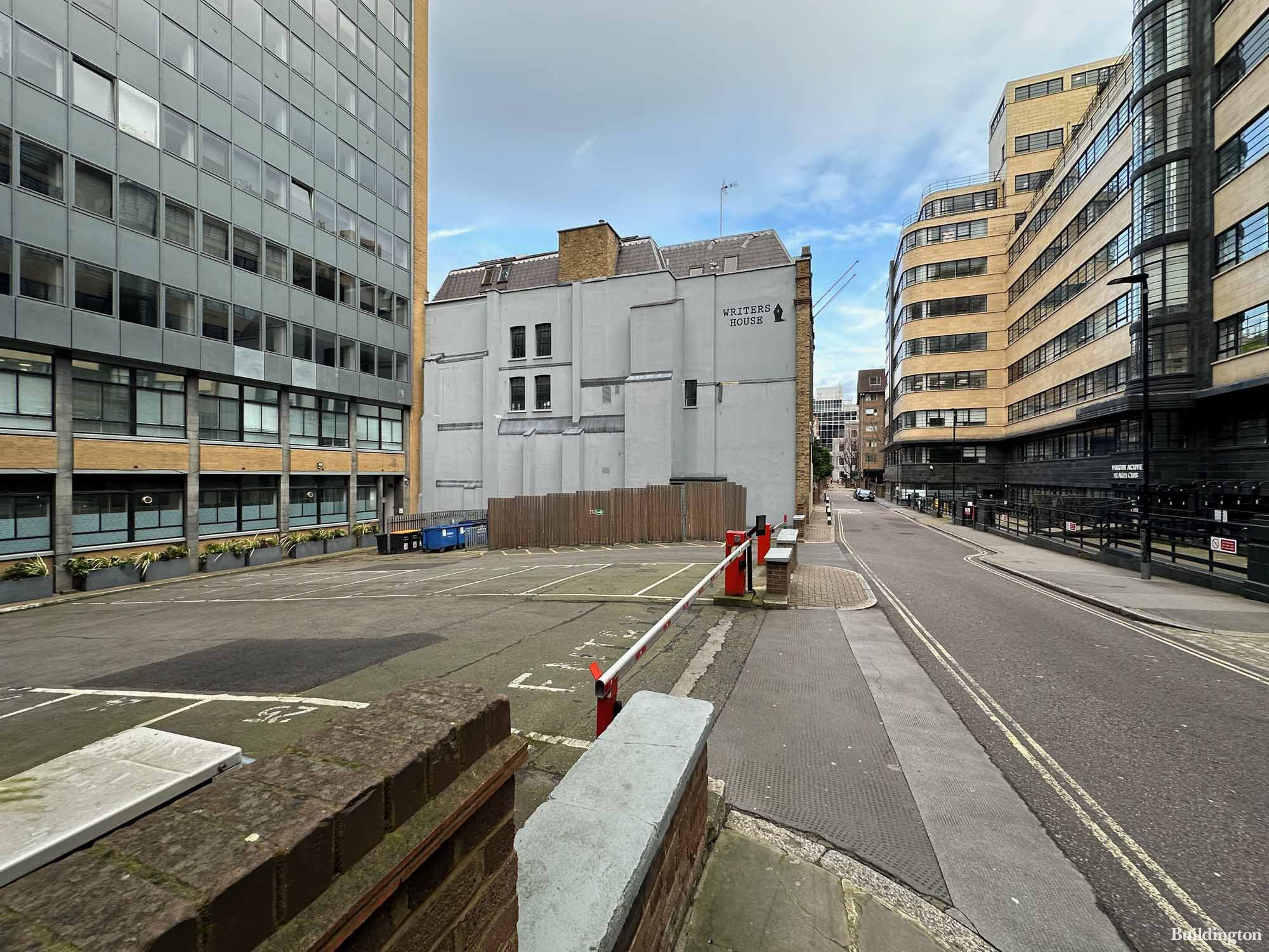 30 Minories development site with St Clare House and Writers House in the City of London EC3.