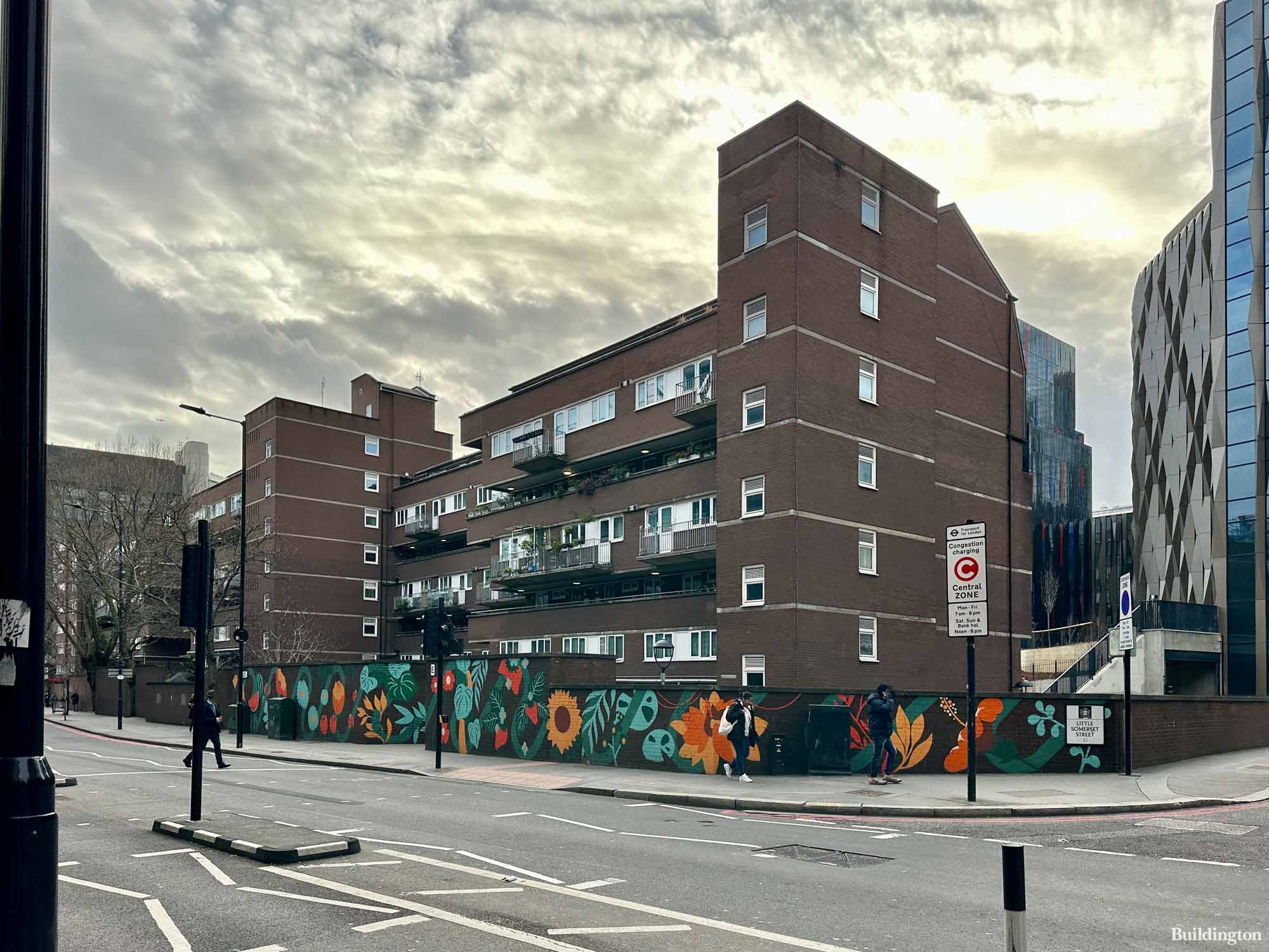Mansell Street Estate buildings set to be redeveloped on Mansell Street in London E1.