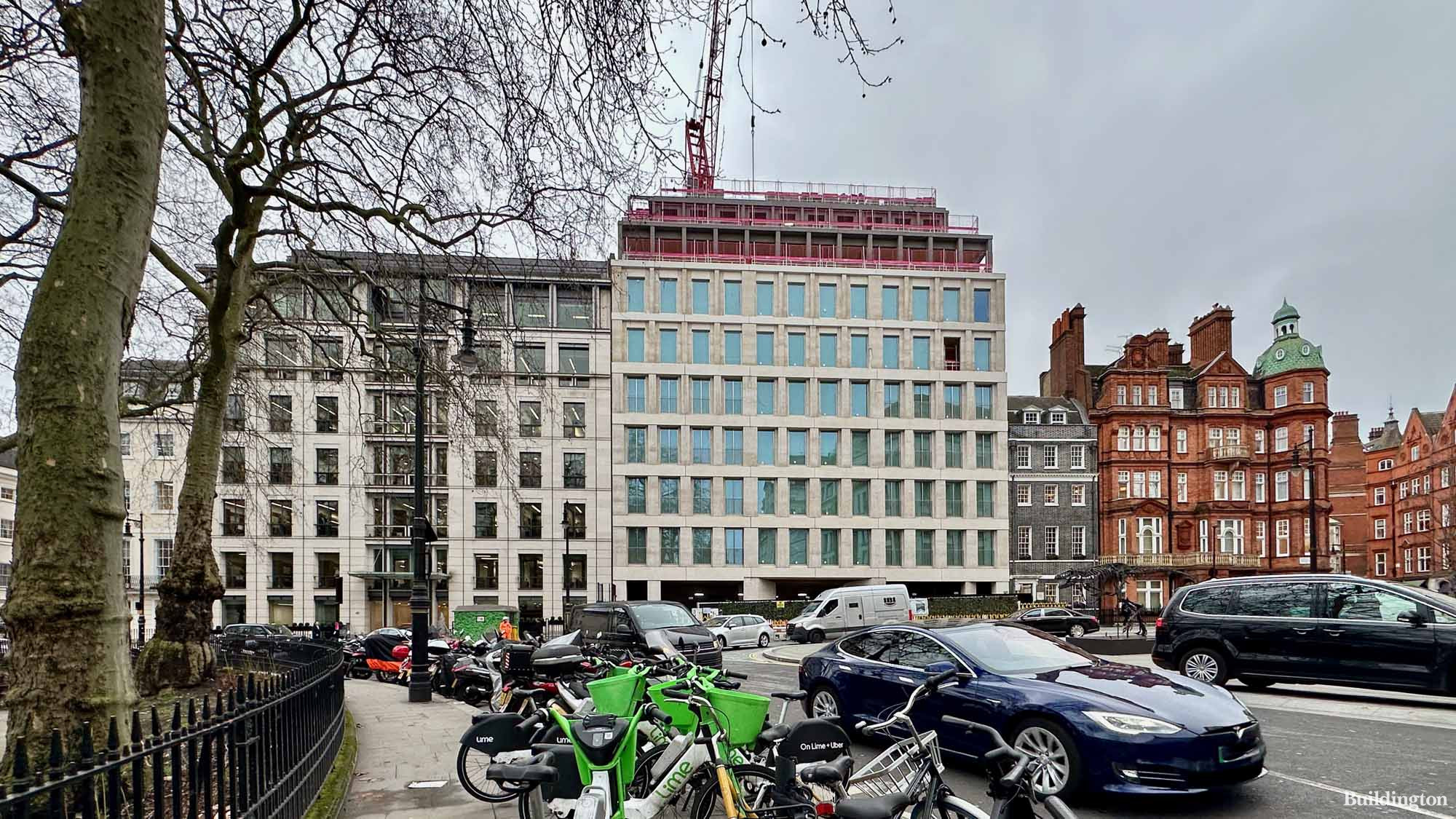 38 Berkeley Square office building in Mayfair, London W1.