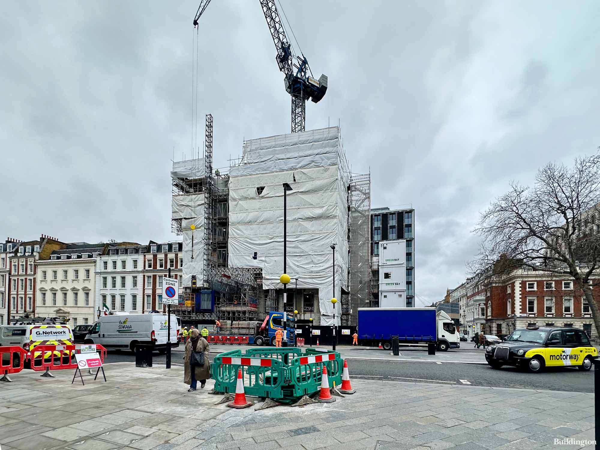 25 Hanover Square development under construction in Mayfair, London W1.