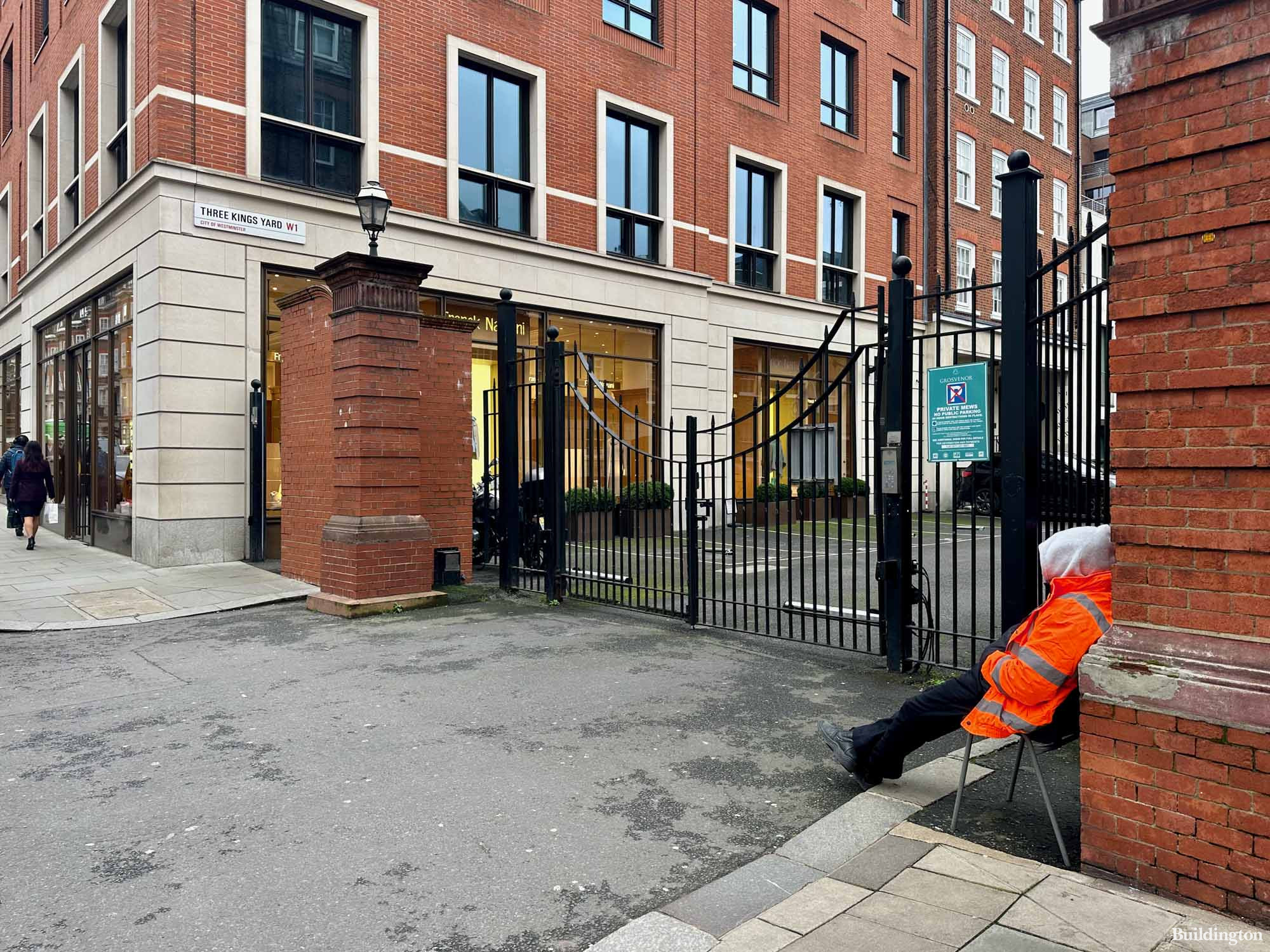 Three Kings Mayfair is within the gated Three King's Yard area in Mayfair, London W1.
