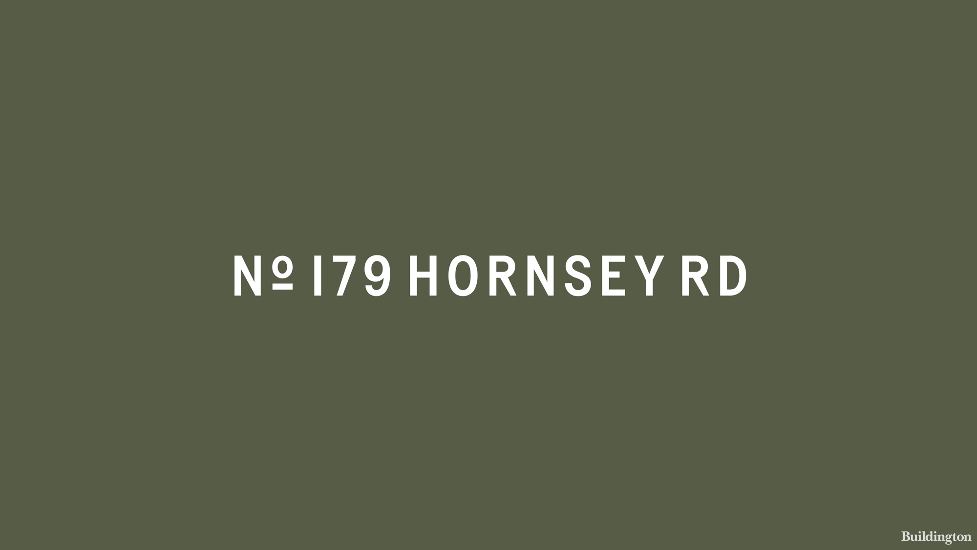 Logo cover 179 Hornsey Road ddevelopment in Islington, London N7