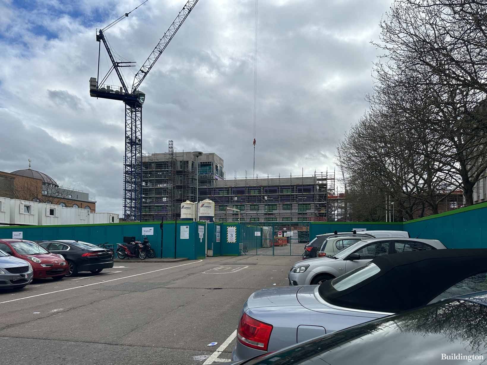 Milton Road development with new homes under construction in Harrow HA1