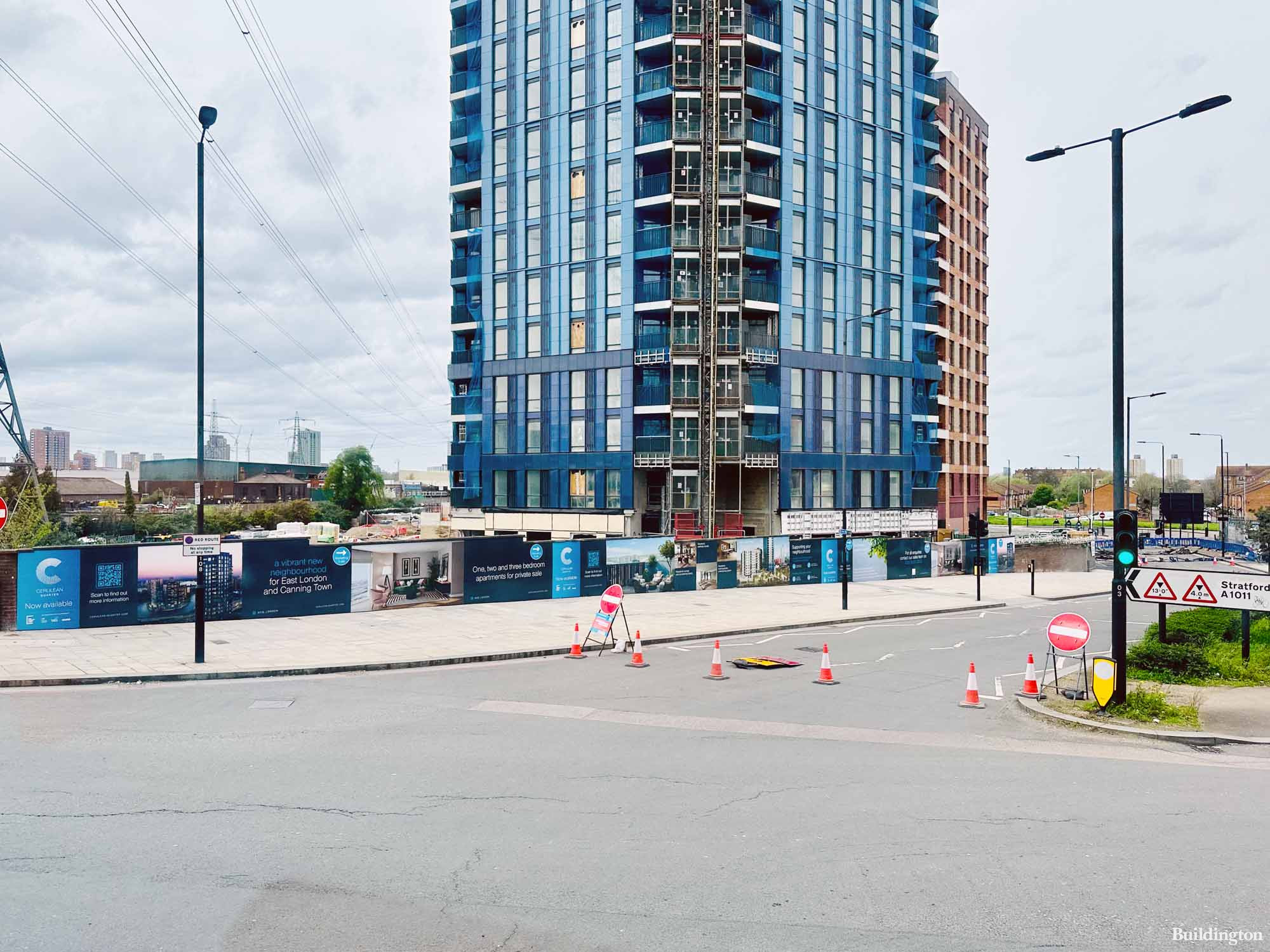 Cerulean Quarter development of apartments near Canning Town Station in London E16.