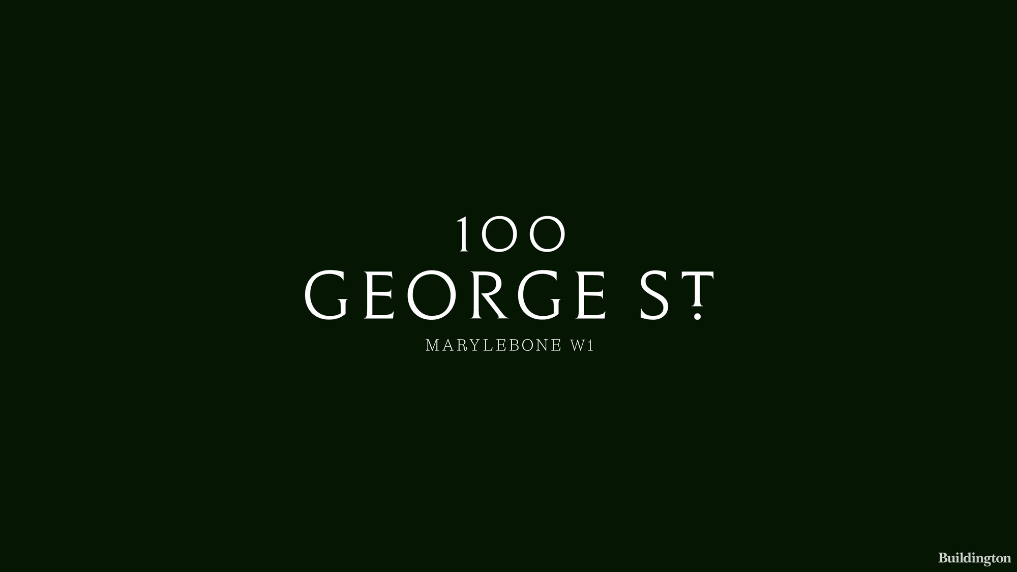 100 George Street residential development in Marylebone, London W1U