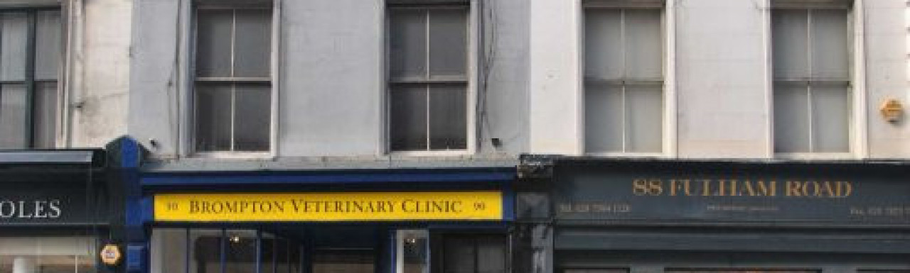 Brompton Veterinary Clinic at 90 Fulham Road in London SW3.