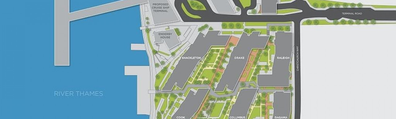 Enderby Wharf site plan