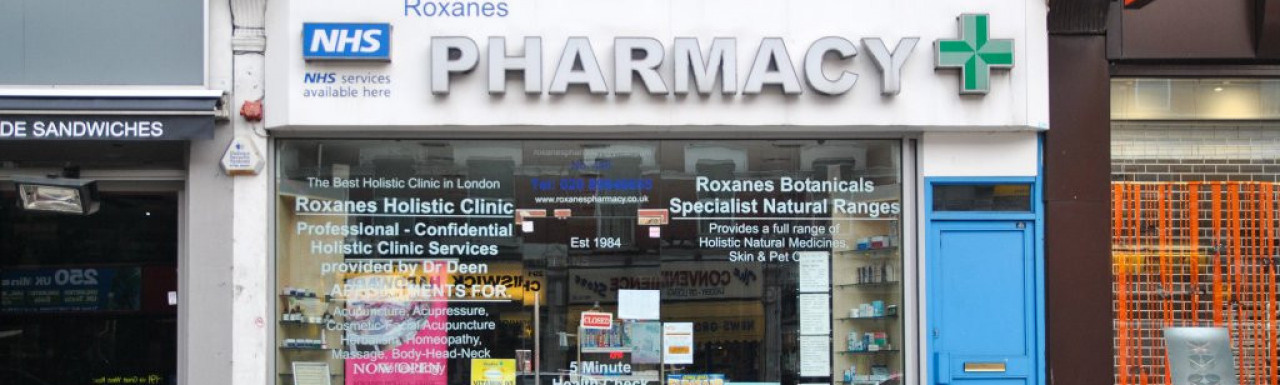 Roxanes Pharmacy at 446 Chiswick High Road in London W4