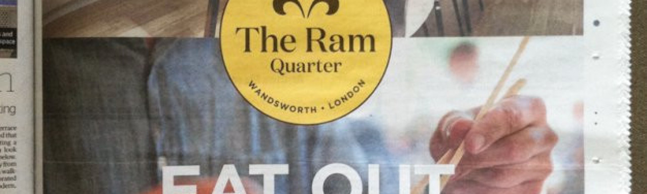Advertising for The Ram Quarter in Homes & Property, Evening Standard, 8.10.2014.