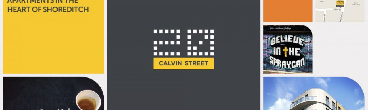 Screen capture of 20 Calvin Street development website at www.20calvinstreet.co.uk