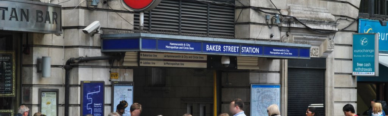 Baker Street Station underneath Chiltern Court.