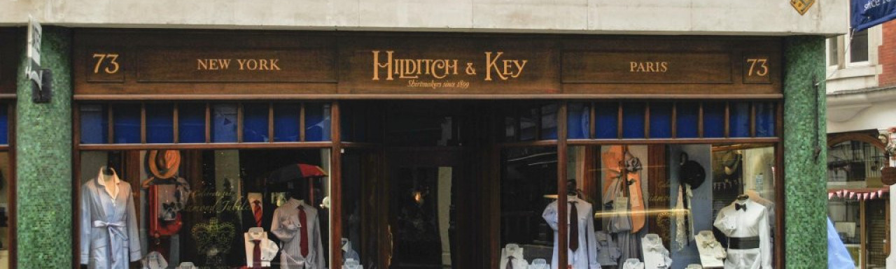 Hilditch & Key store at 73 Jermyn Street in St James's
