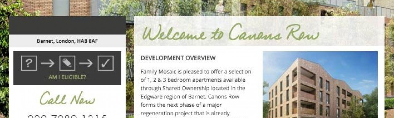 Canons Row on Family Mosaic website