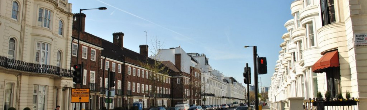 View to Gloucester Terrace and Swinton House.