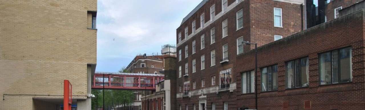 Lindo Wing is connected to the main St Mary's building across South Wharf Road