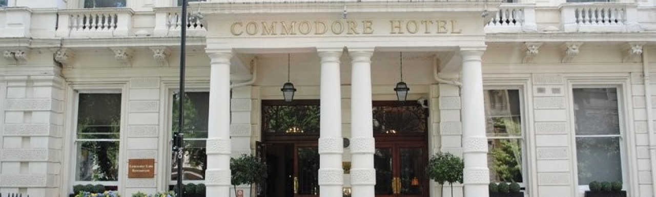 Entrance to Commodore Hotel.