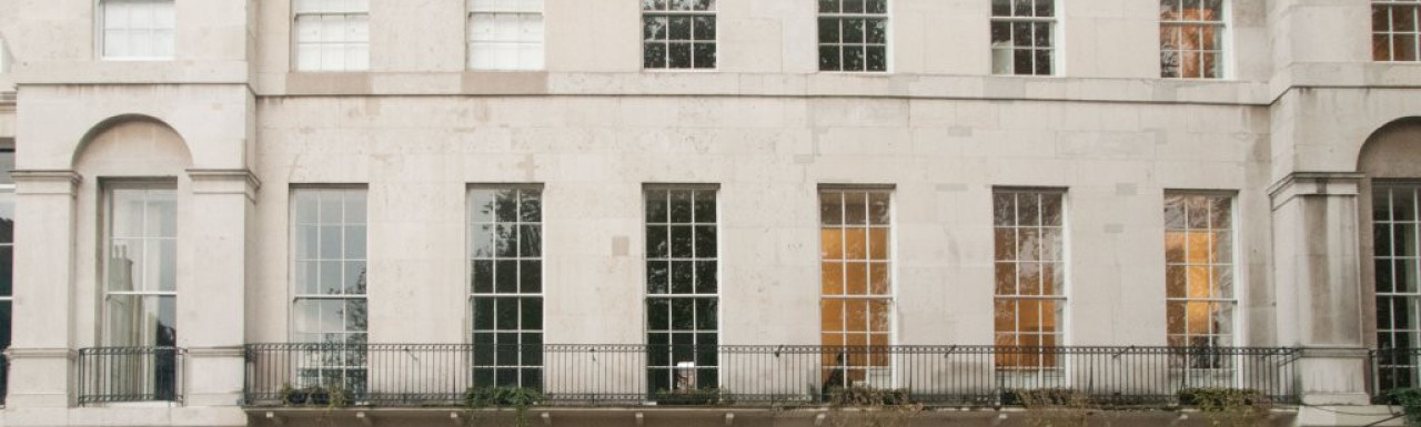 5 Fitzroy Square, the first entrance on the right