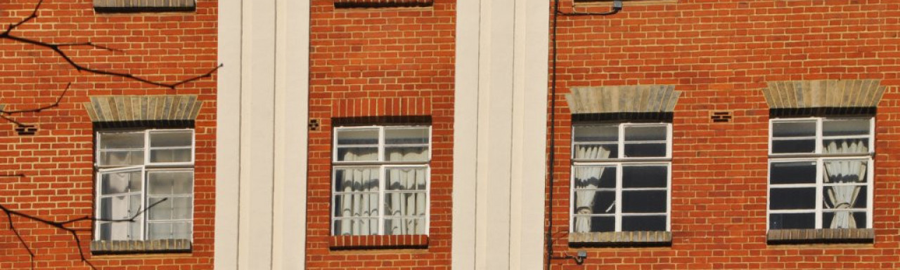 South facing windows on Orsett Terrace.